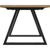 O&Co Delphi Dining Table in Whiskey & Black