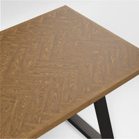 O&Co Delphi Dining Table in Whiskey & Black