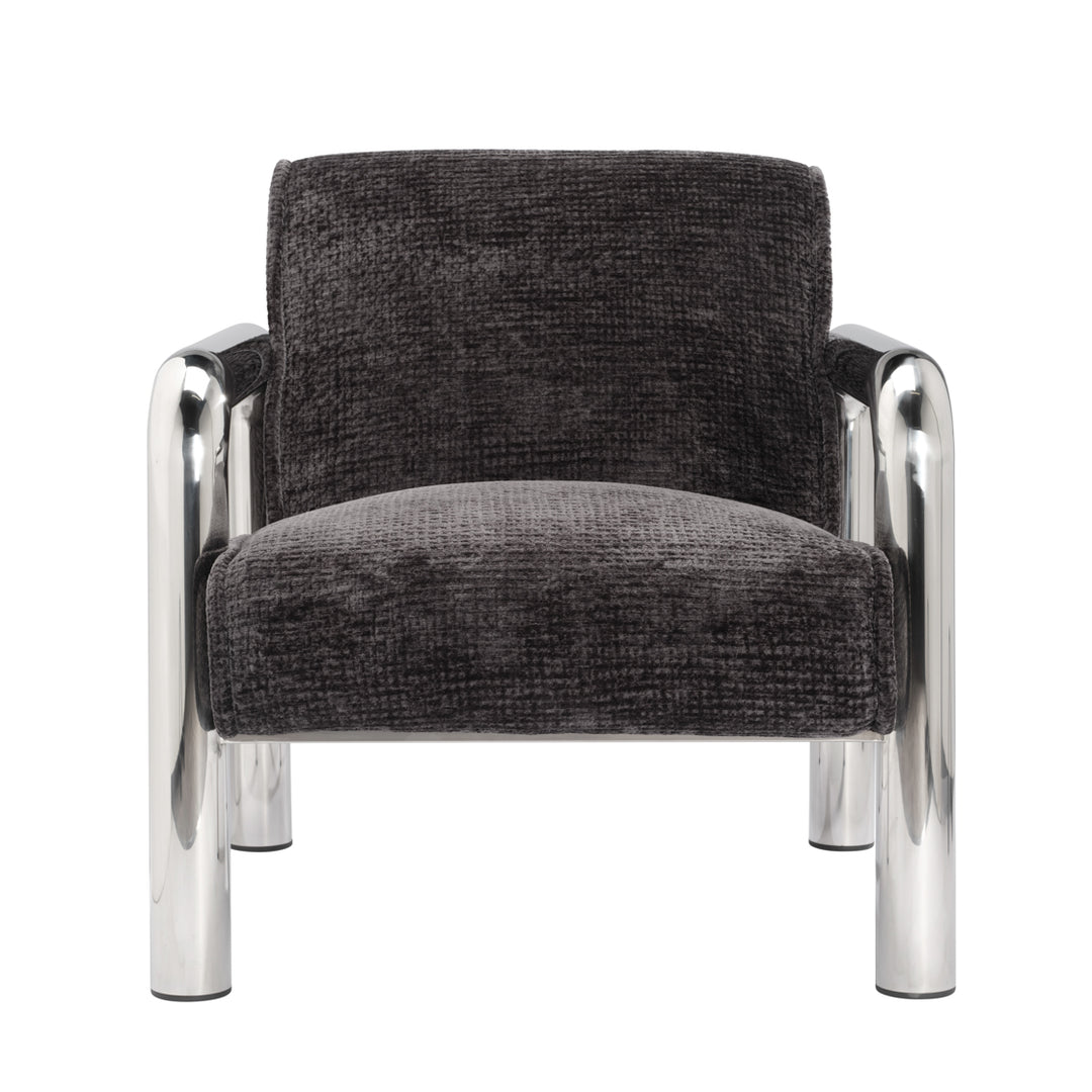 Harris Silver Accent Chair - Black