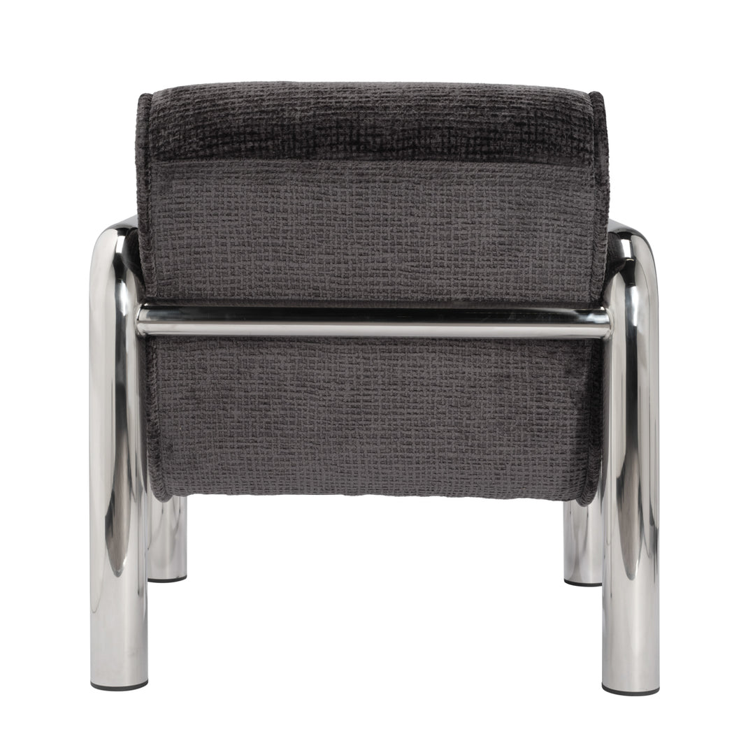 Harris Silver Accent Chair - Black