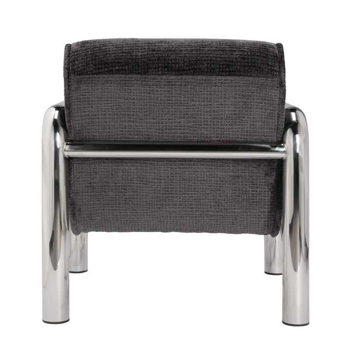 Harris Silver Accent Chair - Black