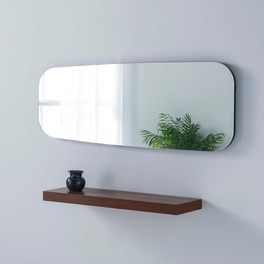 Horton Wall Mirror 119x44cm - Black Yearn Mirrors 1