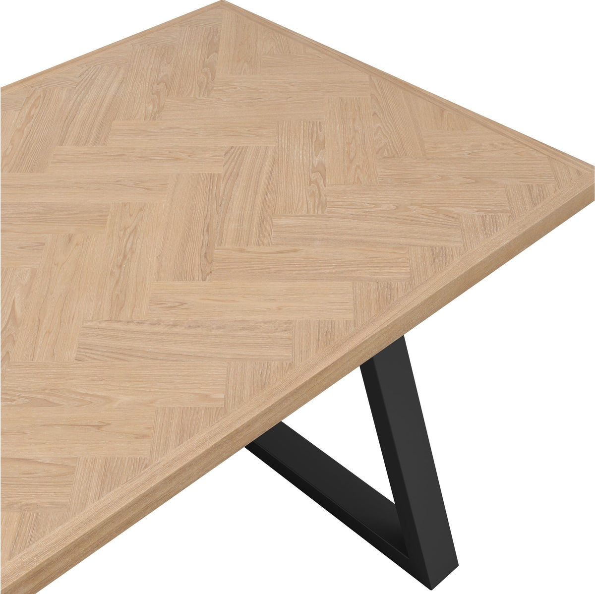 O&Co Delphi Dining Table in Natural & Black