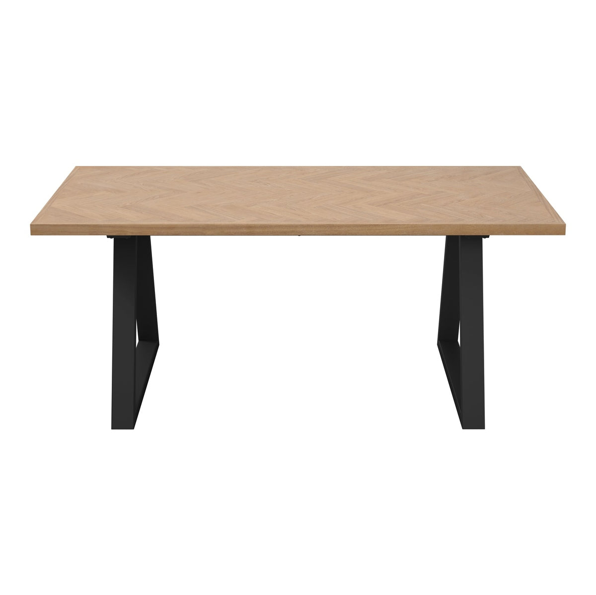 O&Co Delphi Dining Table in Natural & Black