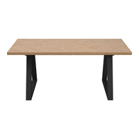 O&Co Delphi Dining Table in Natural & Black