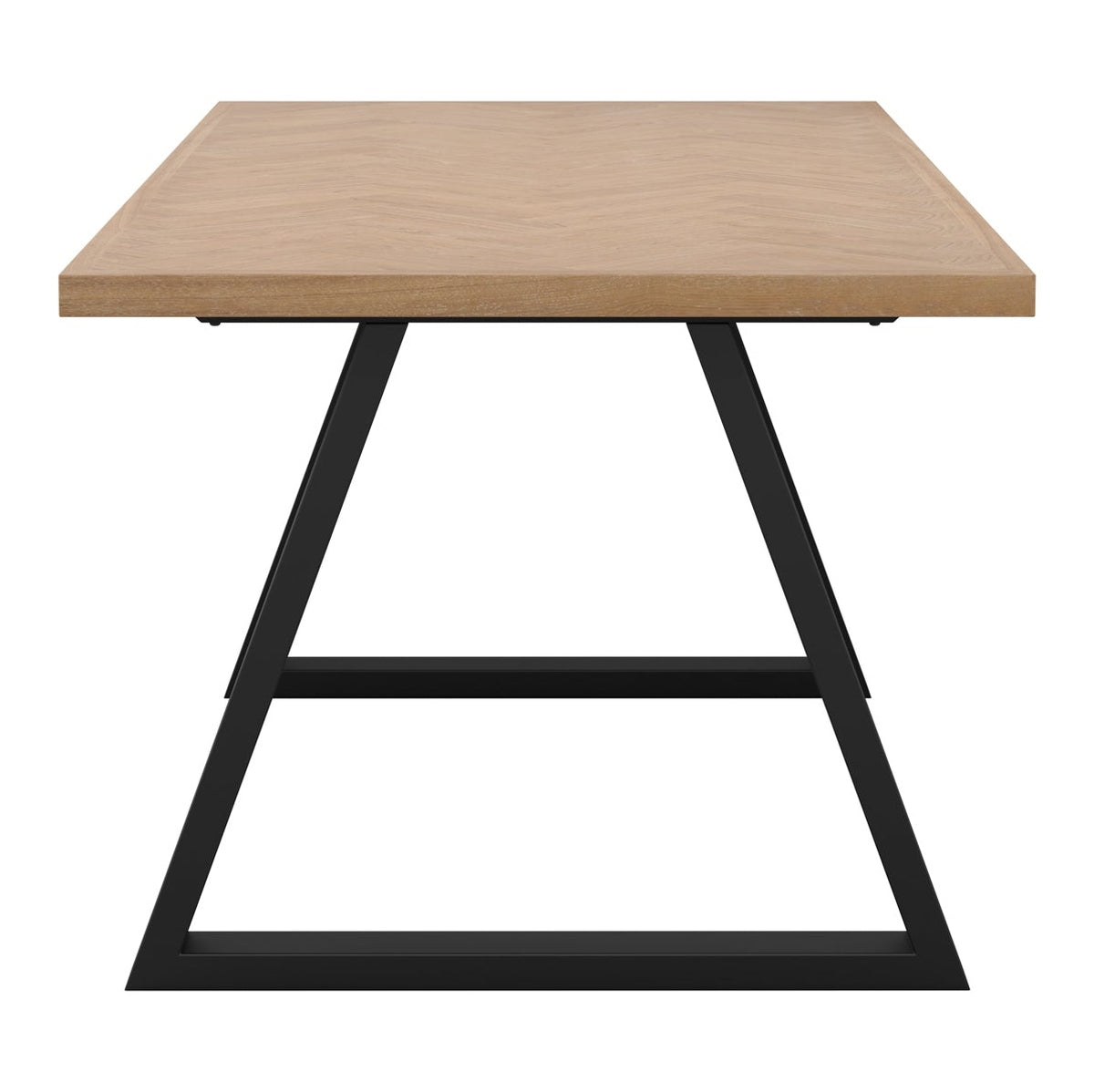 O&Co Delphi Dining Table in Natural & Black