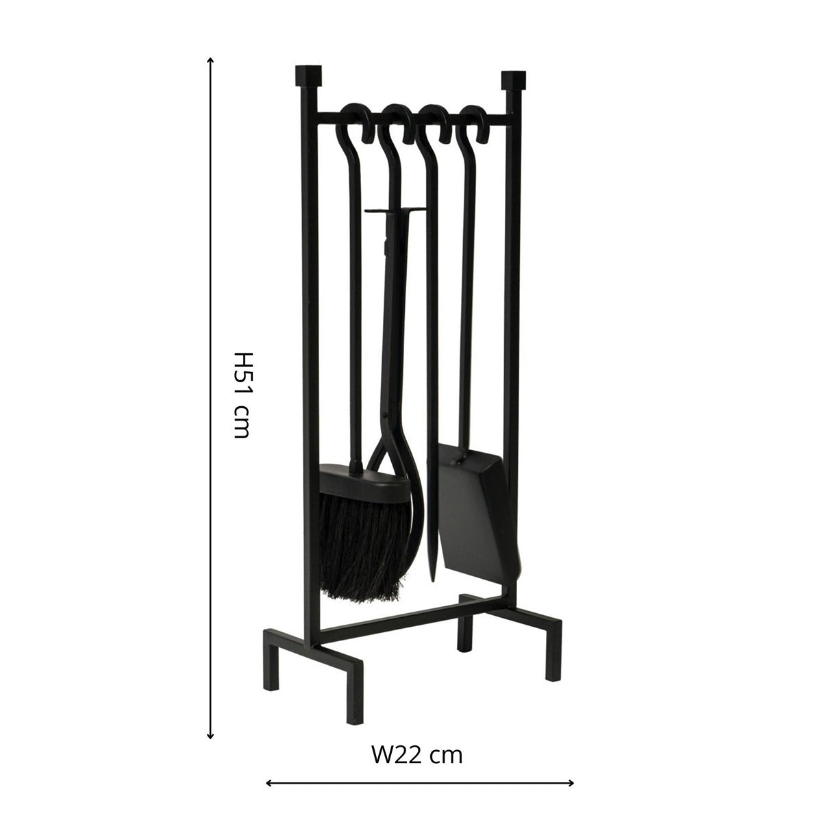 Ivyline Iron Hanging Fireside Set