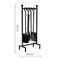 Ivyline Iron Hanging Fireside Set