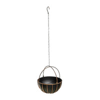 Ivyline Indoor Kensington Copper Hanging Planter