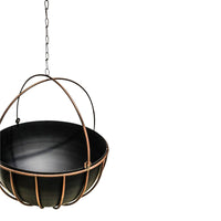 Ivyline Indoor Kensington Copper Hanging Planter