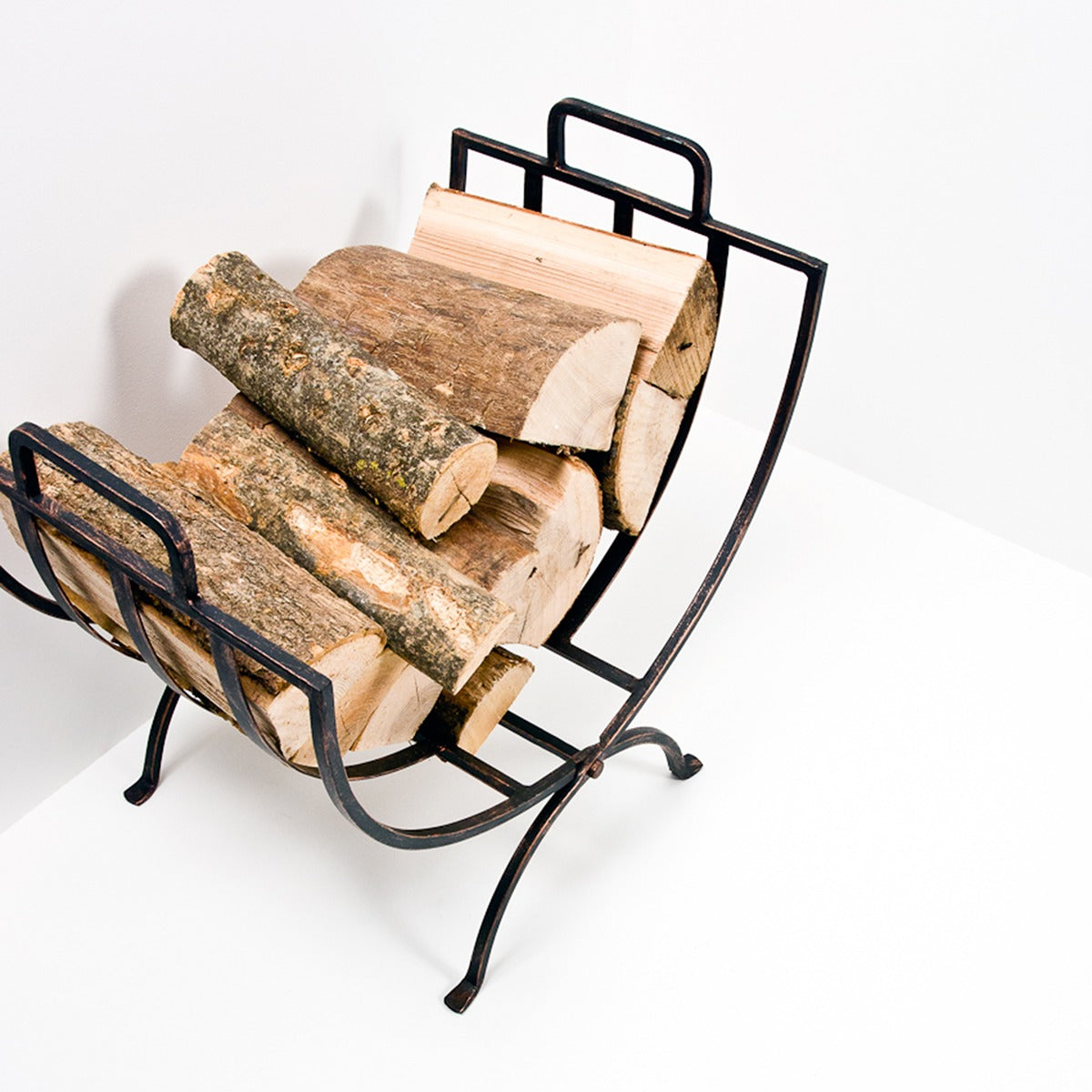 Ivyline Iron Linear Log Basket