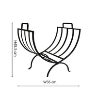 Ivyline Iron Linear Log Basket