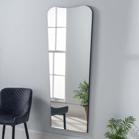 Olivia's Irregular Full Length Mirror in Black - 168x76cm