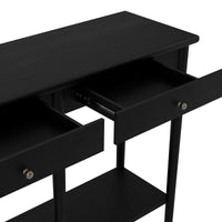 O&Co Austin Console Table in Matte Black