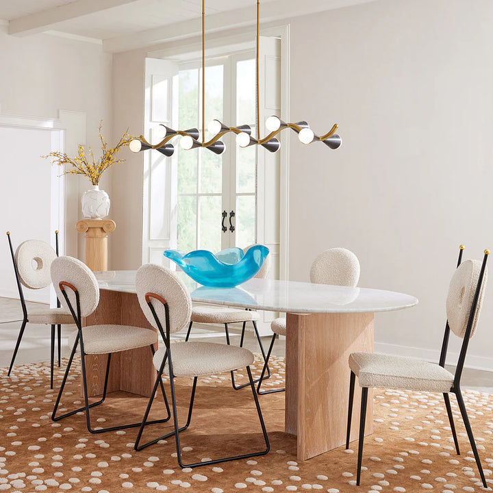Caracas Wave Chandelier - Black & White Design Maven 2