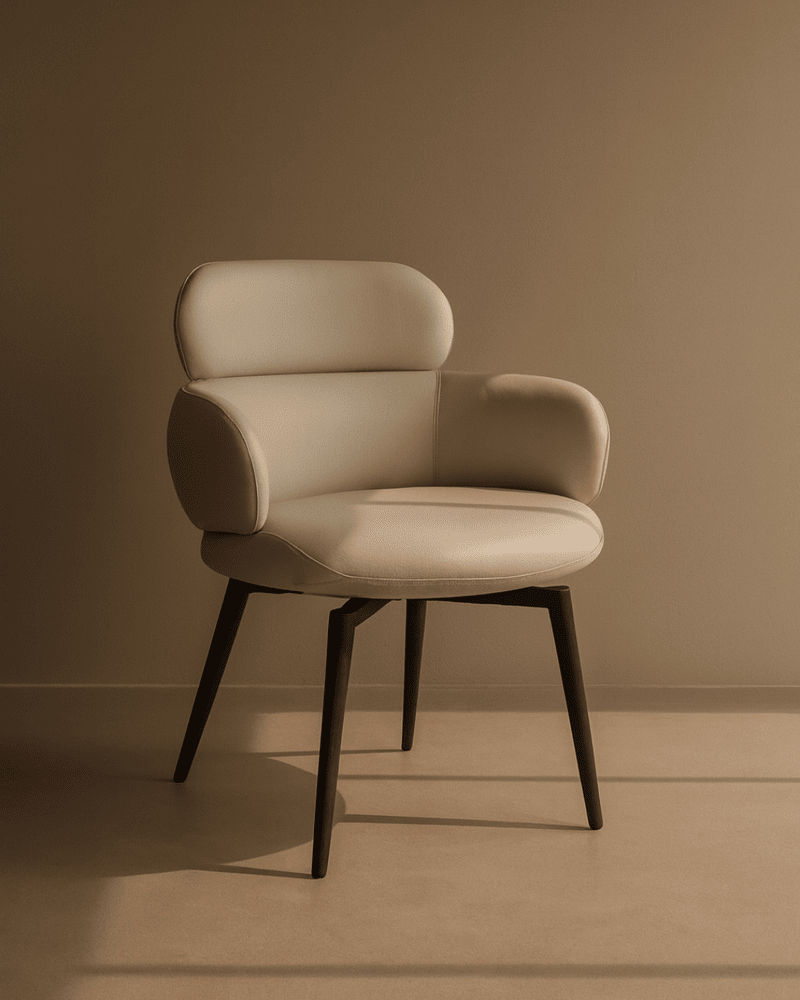 Jesi Dining Swivel Arm Chair - Beige Tommy Franks 2