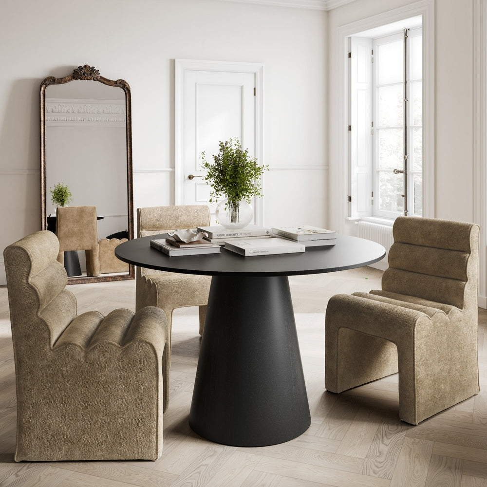 Hera Round Dining Table - Black LPD Home 2