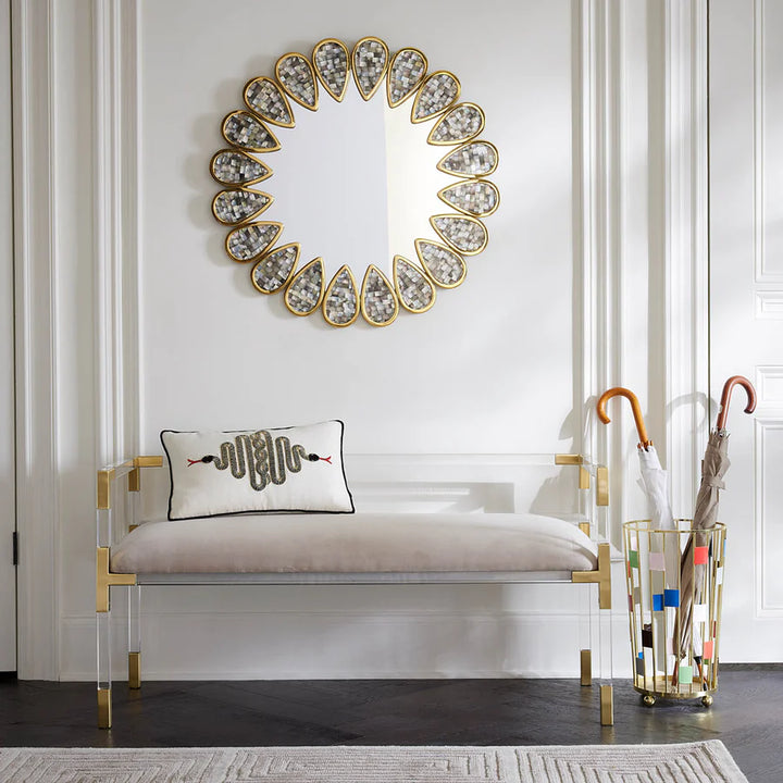 Petal Wall Mirror - Grey Design Maven 4