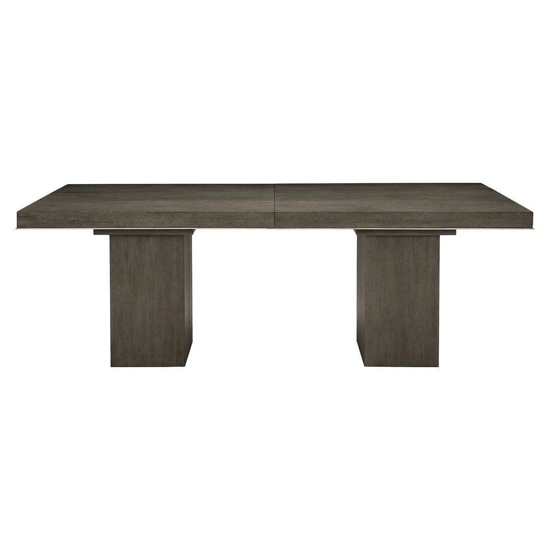 Linea Rectangular Dining Table - Cerused Charcoal