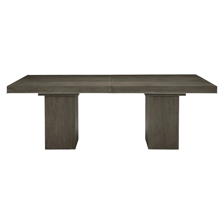 Linea Rectangular Dining Table - Cerused Charcoal