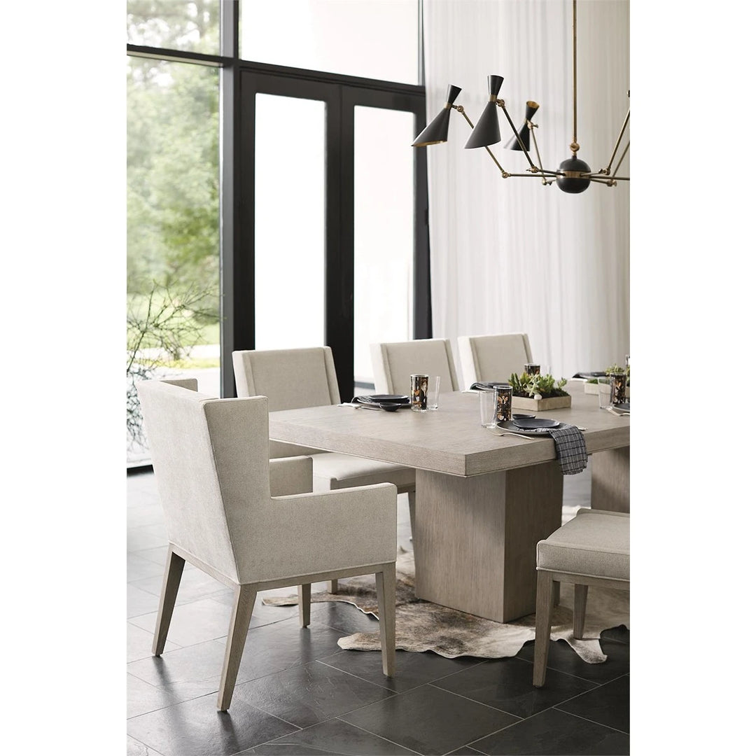 Linea Rectangular Dining Table - Cerused Greige