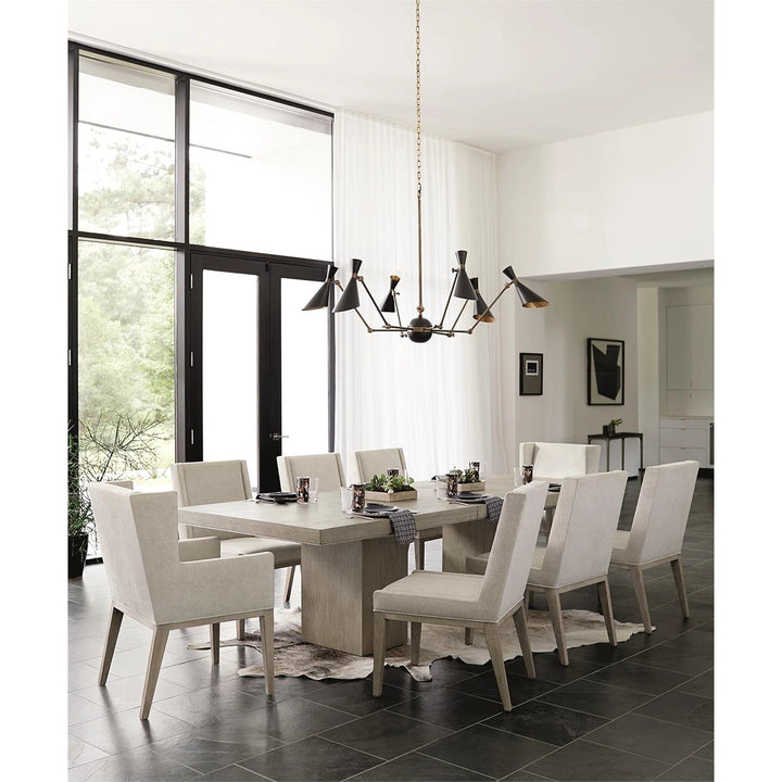 Linea Rectangular Dining Table - Cerused Greige