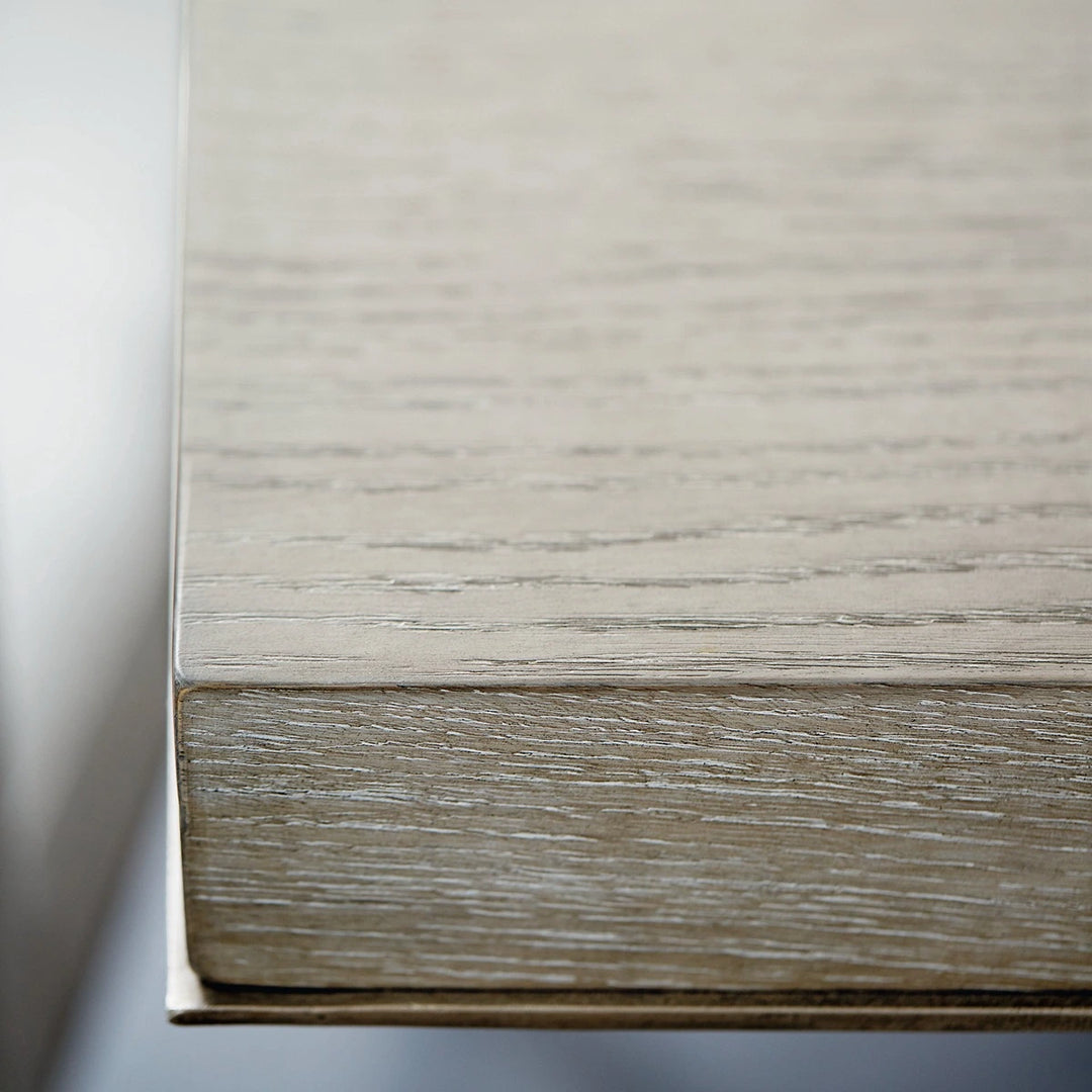 Linea Rectangular Dining Table - Cerused Greige