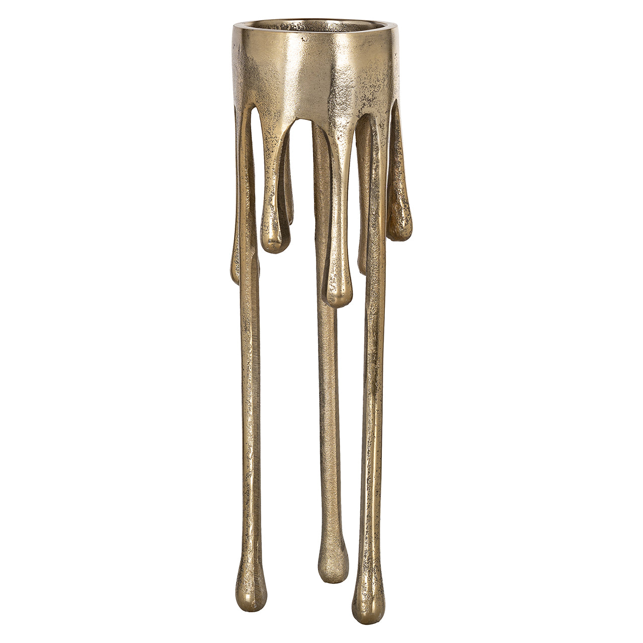 Richmond Interiors Lorin Brushed Gold Candle Holder - Large