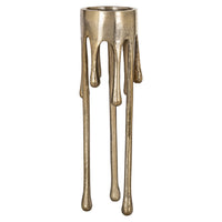 Richmond Interiors Lorin Brushed Gold Candle Holder - Large