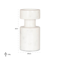 Richmond Interiors Melle White Candle Holder - Small