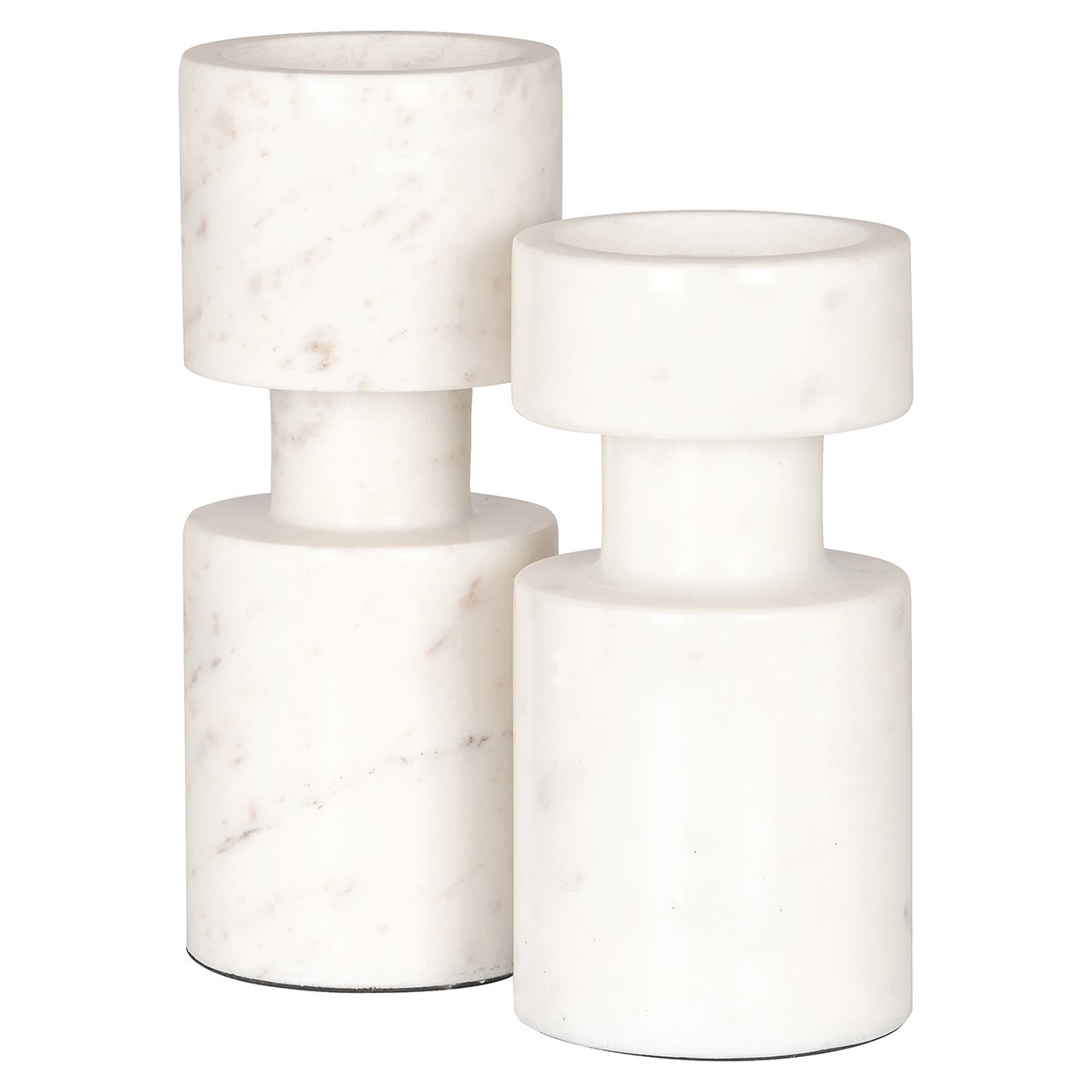 Richmond Interiors Melle White Candle Holder - Small