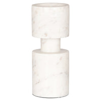 Richmond Interiors Melle White Candle Holder - Large