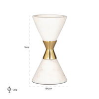 Richmond Interiors Jurre White Candle Holder