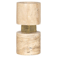 Richmond Interiors Boaz Beige Candle Holder - Small