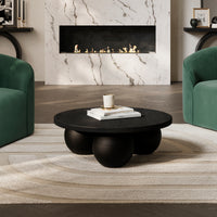 O&Co Lourdes Coffee Table in Matte Black