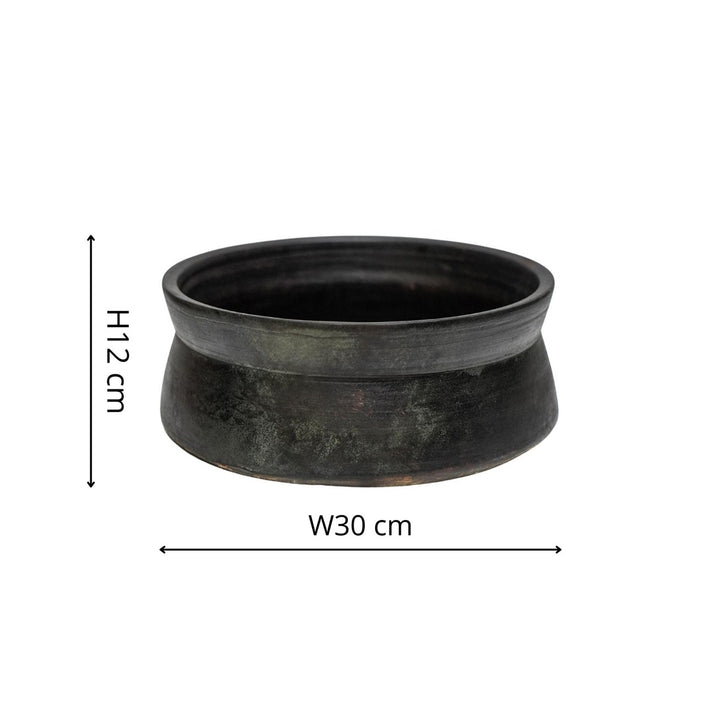 Kew Handthrown Bowl - Old Bronze Ivyline 7