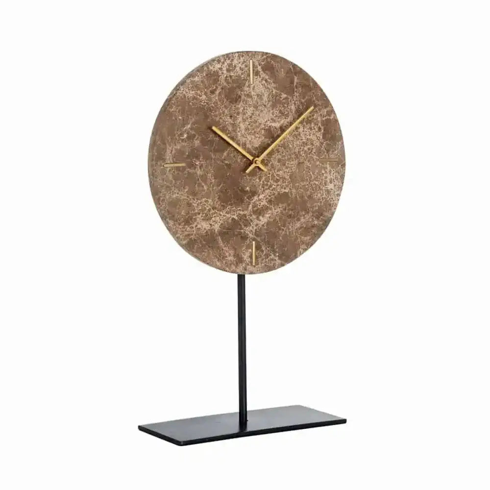 Richmond Interiors Brett Clock in Standard Brown