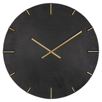 Richmond Interiors Bilal Clock Bilal in Black & Gold