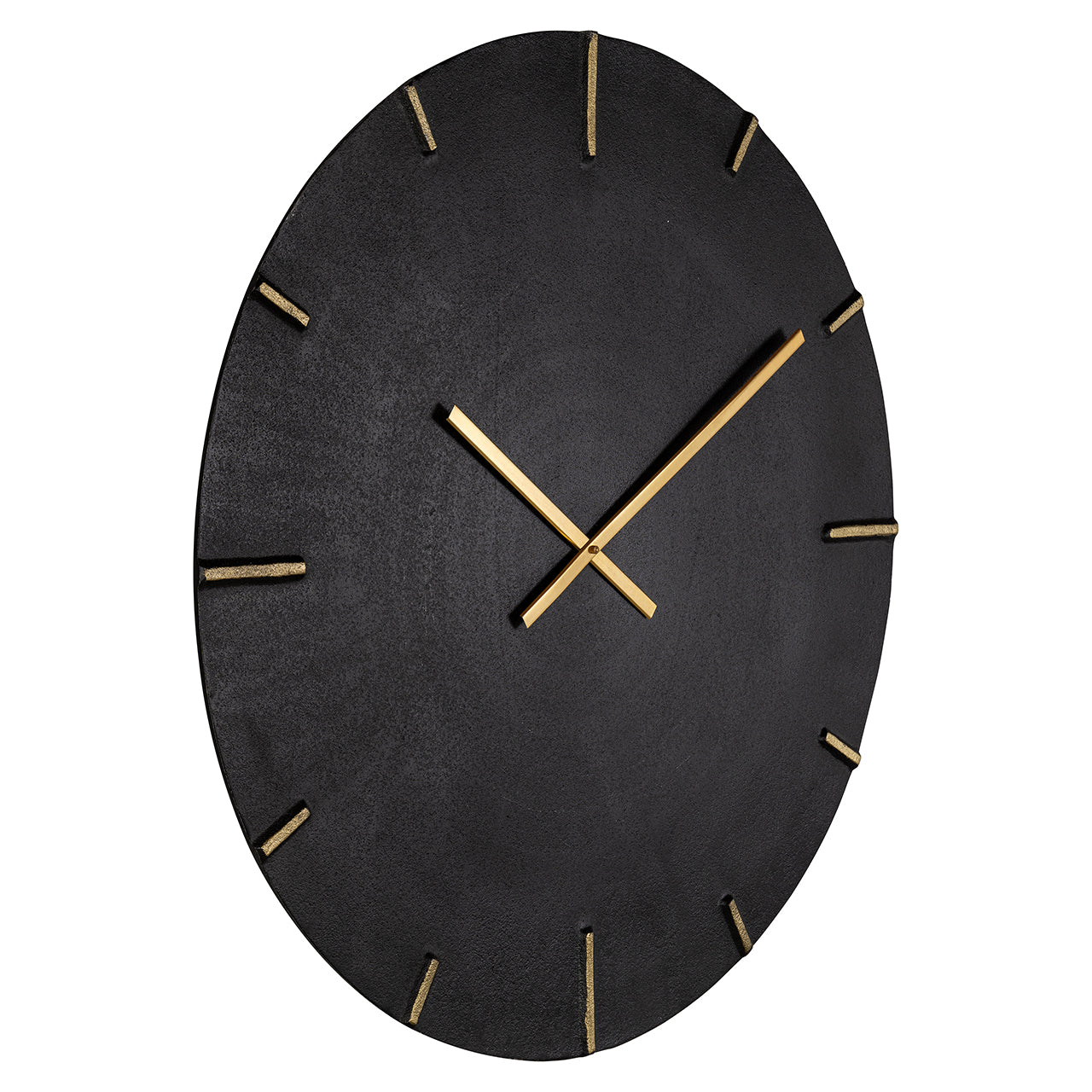 Richmond Interiors Bilal Clock Bilal in Black & Gold