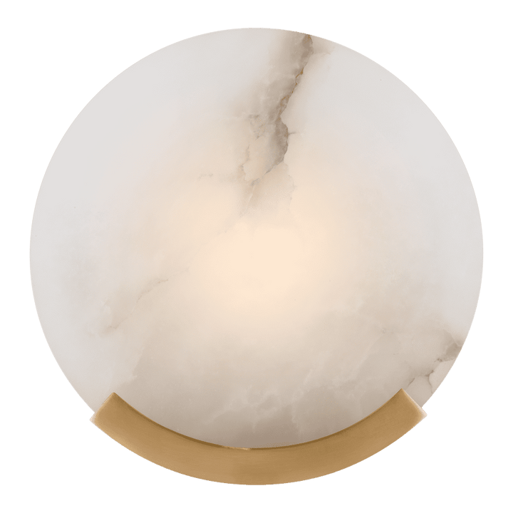 Melange Sconce - Antique-Burnished Brass with Alabaster Visual Comfort 1