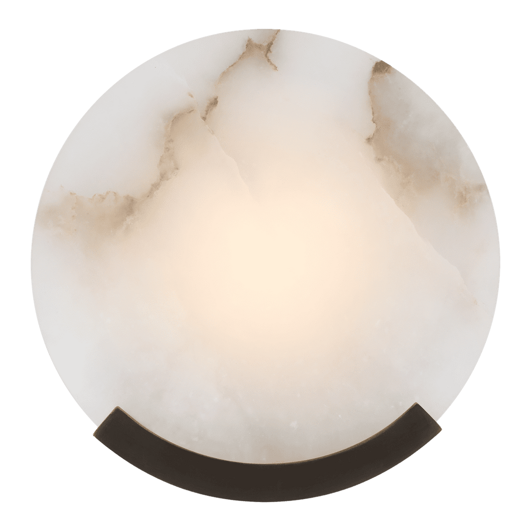 Melange Sconce - Bronze with Alabaster Visual Comfort 1
