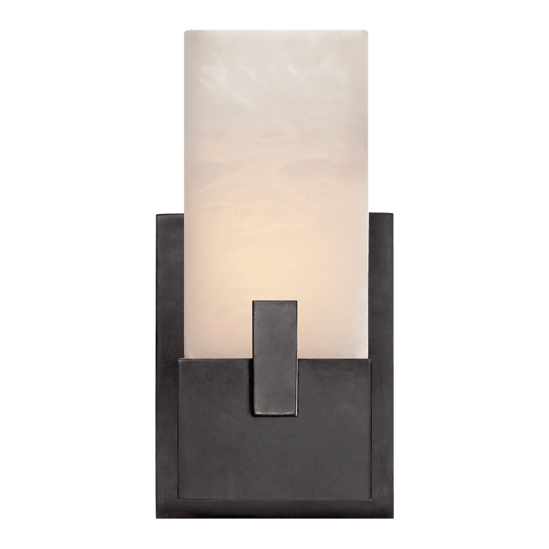 Covet Short Clip Bath Sconce - Bronze Visual Comfort 1