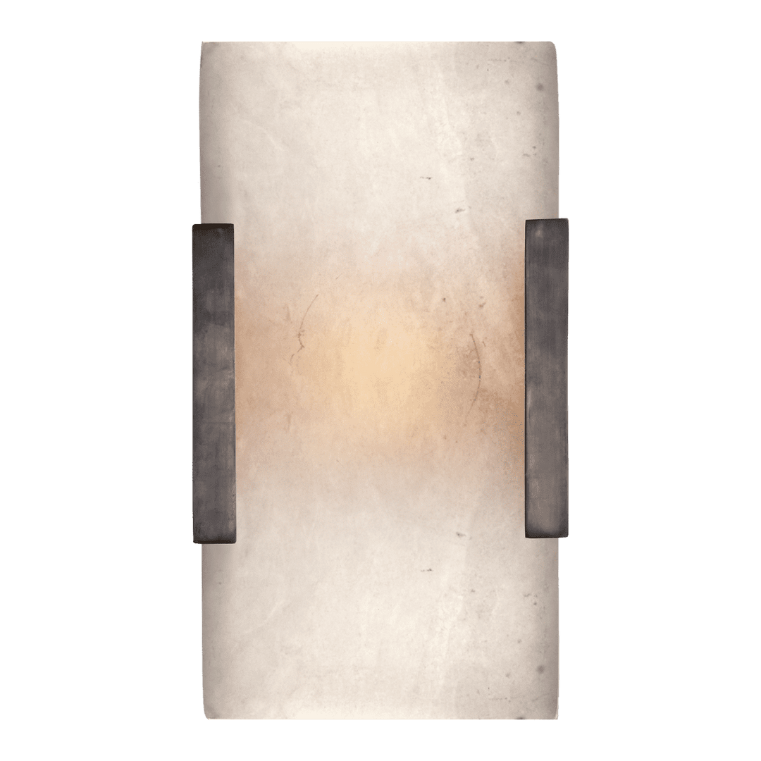 Covet Wide Clip Bath Sconce - Bronze Visual Comfort 1
