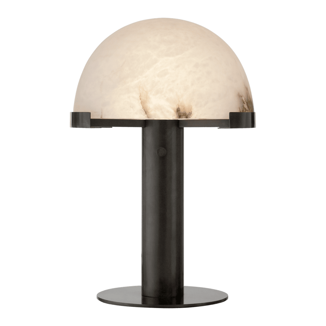 Melange Desk Lamp - Bronze with Alabaster Shade Visual Comfort 1