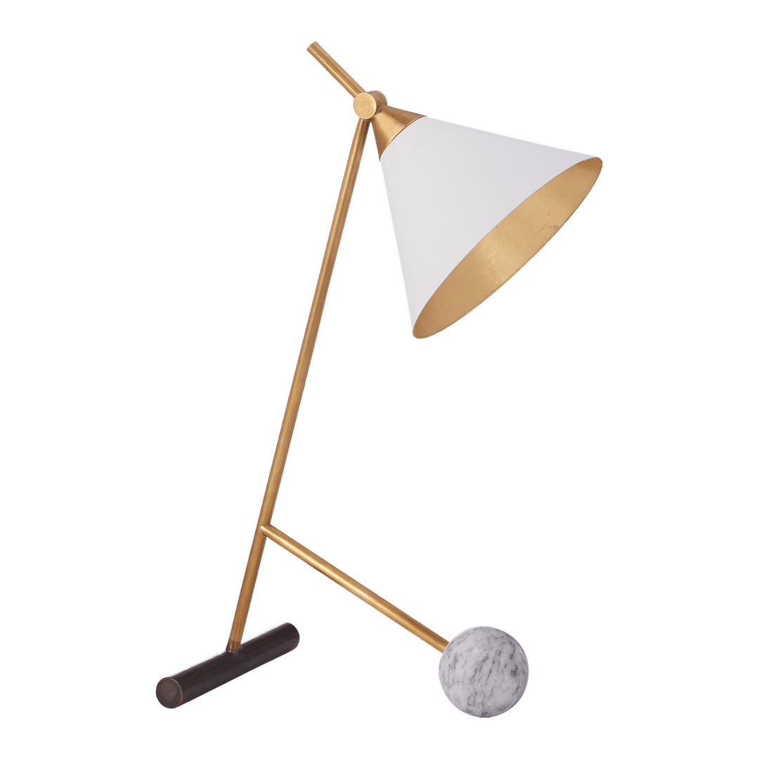 Cleo Table Lamp - Bronze & Antique-Burnished Brass Visual Comfort 1