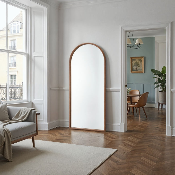 Kimpton Arched Full Length Mirror - Walnut Yearn Mirrors 3