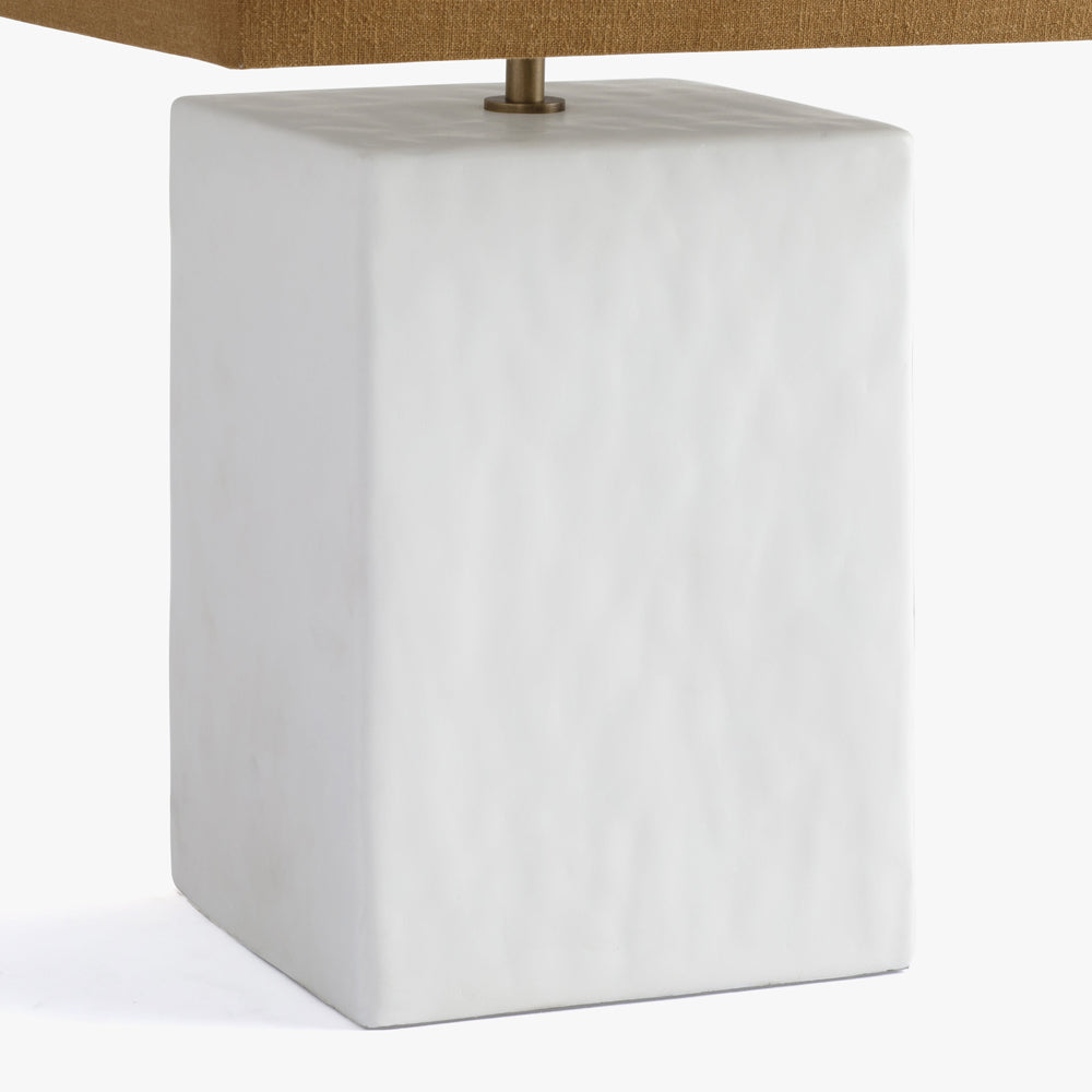 DI Designs Lamp - Small Rectangular Gesso