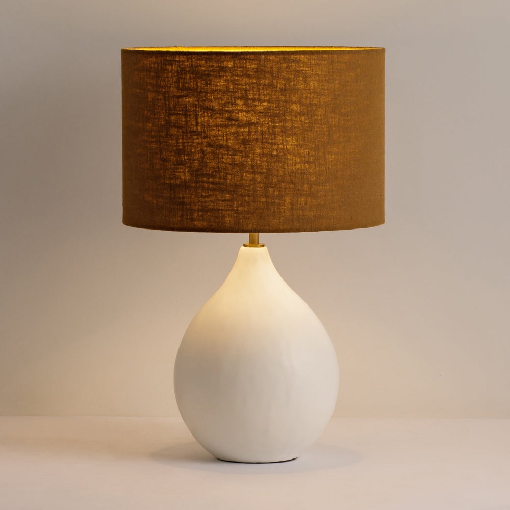 Small Table Lamp - Round Gesso DIDesigns 6