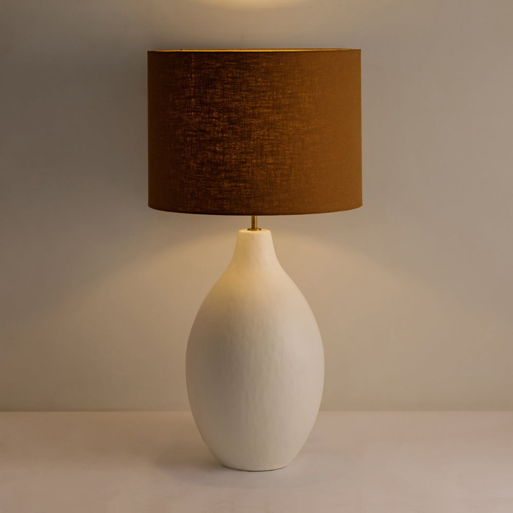 Large Table Lamp - Round Gesso DIDesigns 6