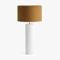 DI Designs Lamp - Large Ribbed Gesso